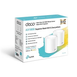 TP-Link Deco X20 AX1800 Whole Home Mesh Wi-Fi 6 Vezeték nélküli rendszer (2db-os)