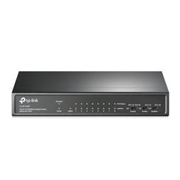 TP-Link TL-SF1009P 9x10/100Mbps LAN port 8xPoE+ nem menedzselhető asztali switch