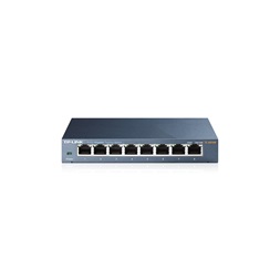 TP-Link TL-SG108 8port 10/100/1000Mbps LAN nem menedzselhető asztali Switch