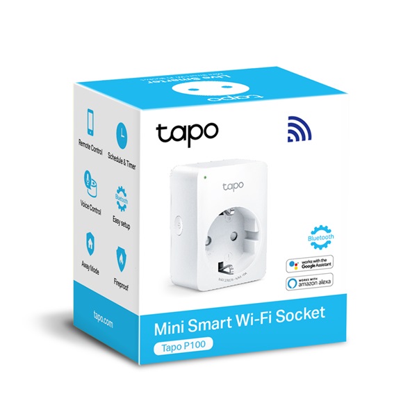 TP-Link Tapo P100 Távolról vezérelhető 2,4GHz Wi-Fi-s Smart Plug Dugalj (1db-os)