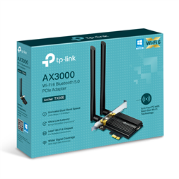 TP-Link Archer TX50E AX3000 Wi-Fi 6 Bluetooth 5.0 PCIe Adapter