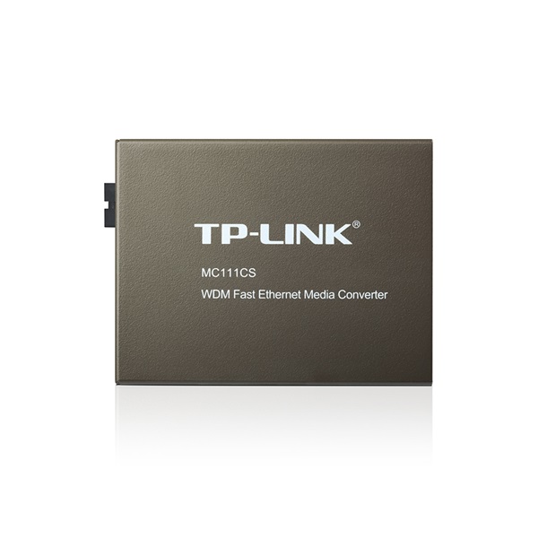 TP-Link MC111CS 100Mbps optikai (UTP-SC) média konverter