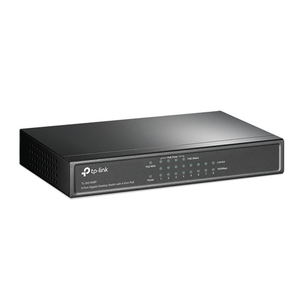 TP-Link TL-SG1008P 8port 10/100/1000Mbps LAN, PoE switch