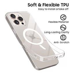 Tech-Protect TP371839 Apple iPhone 16 Pro FlexAir MagSafe átlátszó szilikon tok