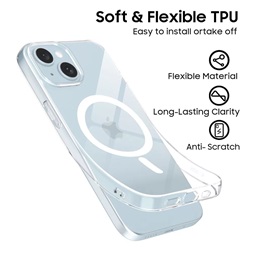 Tech-Protect TP371853 Apple iPhone 15 FlexAir MagSafe átlátszó szilikon tok