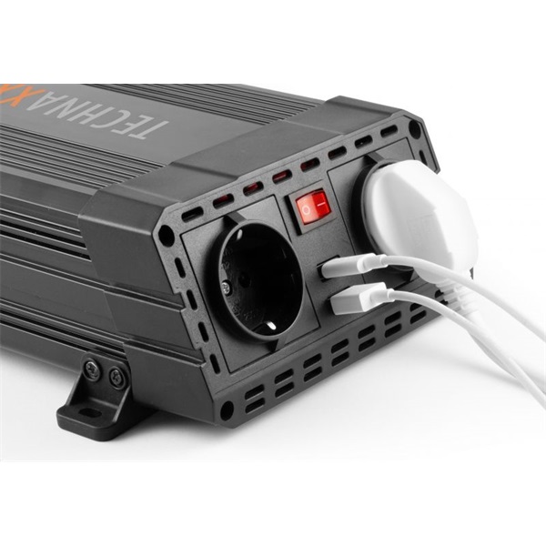 Technaxx TE19 600W 1xUSB-C 1xUSB 2x230V autós inverter