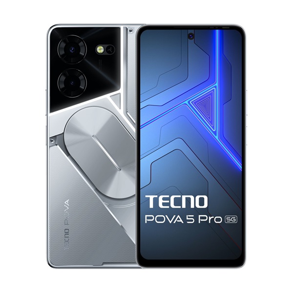 Tecno Pova 5 Pro 6,78" 5G 8/256GB DualSIM Silver Fantasy okostelefon