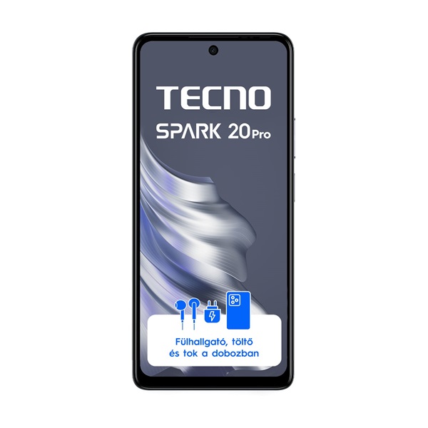 Tecno Spark 20 Pro 6,78" LTE 8/256GB DualSIM Moonlit Black okostelefon