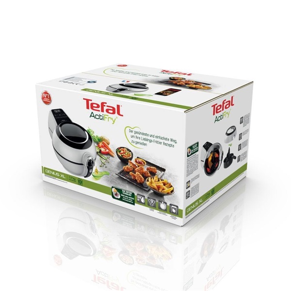 Tefal AH960015 ActiFry Genius XL fekete-fehér 1,7 kg-os forrólevegős sütő