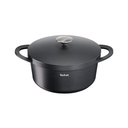 Tefal E2184634 Trattoria öntött alumínium fedős 24 cm-es fekete lábas