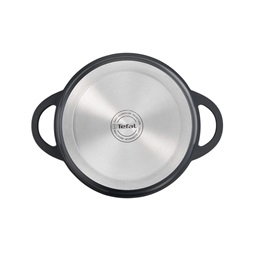 Tefal E2184634 Trattoria öntött alumínium fedős 28 cm-es fekete lábas