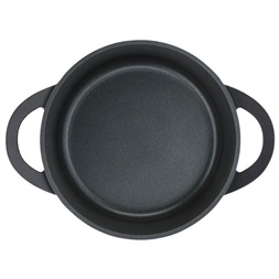 Tefal E2184634 Trattoria öntött alumínium fedős 28 cm-es fekete lábas