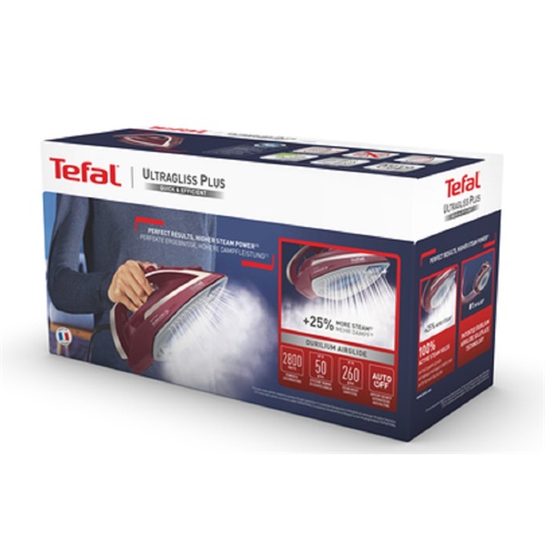 Tefal FV6820 Ultragliss Plus bordó gőzölős vasaló