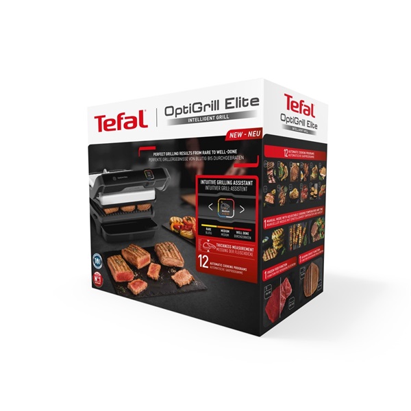 Tefal GC750D30 Optigrill Elite ezüst kontaktgrill