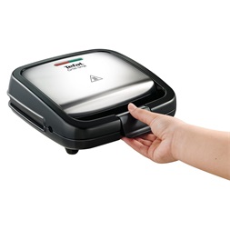 Tefal SM193D34 Crock Time inox-fekete grill/panini - szendvicssütő