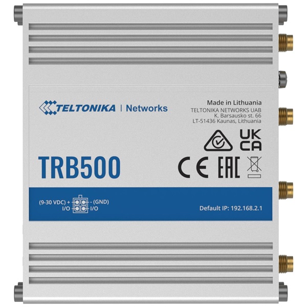 Teltonika TRB500 10/100/1000 Mbps LAN 1xminiSIM 5G ipari gateway