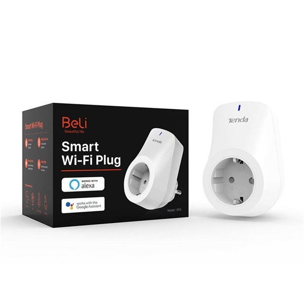 Tenda SP3 2,4Ghz 10A smart Wi-Fi-s dugalj (4-pack)