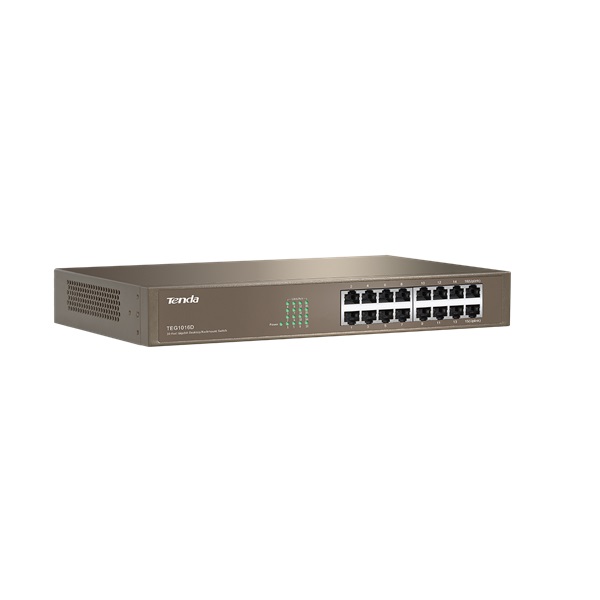 Tenda TEG1016D 16port 10/100/1000Mbps LAN nem menedzselhető asztali Switch