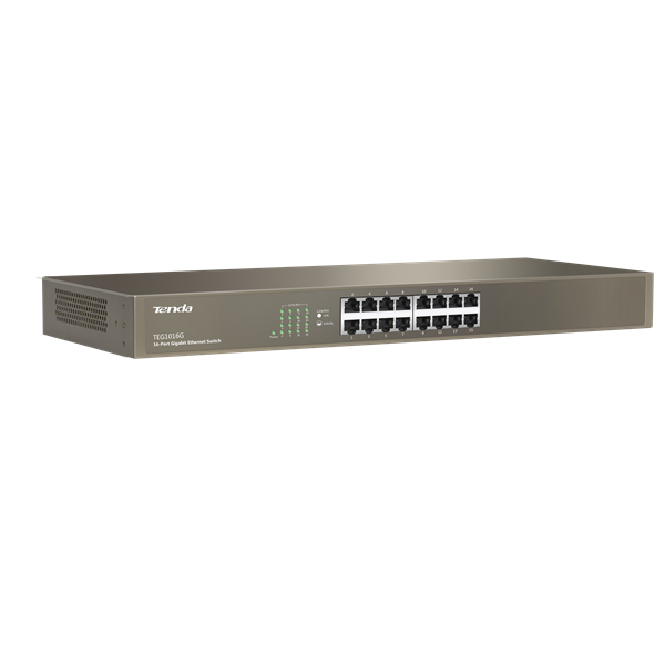 Tenda TEG1016G 16xGbE LAN port nem menedzselhető rack switch