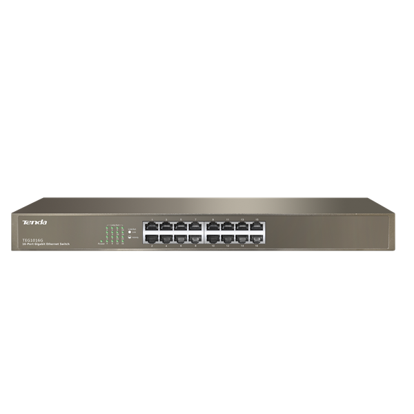 Tenda TEG1016G 16xGbE LAN port nem menedzselhető rack switch