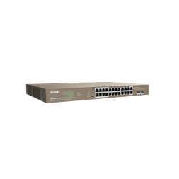 Tenda TEG1126P-24-410W 24xGbE PoE LAN 2xSFP port nem menedzselhető PoE switch