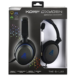 The G-Lab KORP OXYGEN (mikrofon, 3,5mm Jack, hangerőszabályzó, nagy-párnás) fehér headset