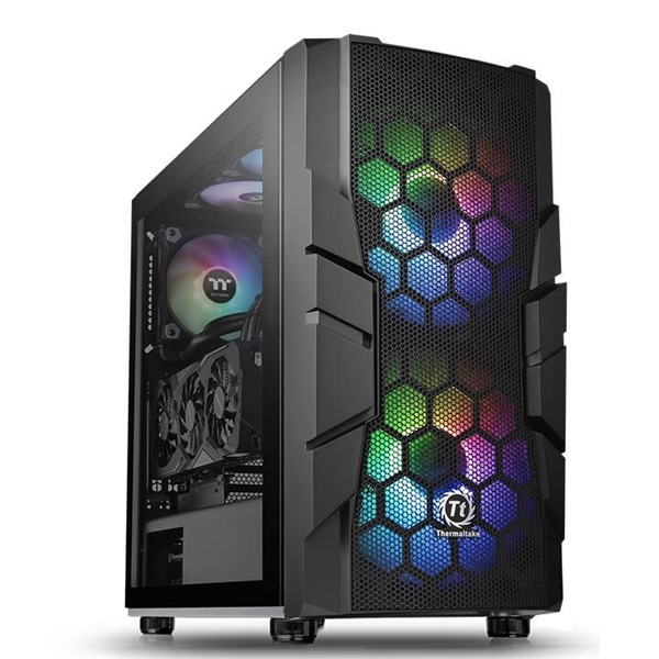 Thermaltake Commander C33 TG ARGB Fekete ablakos (Táp nélküli) ATX ház