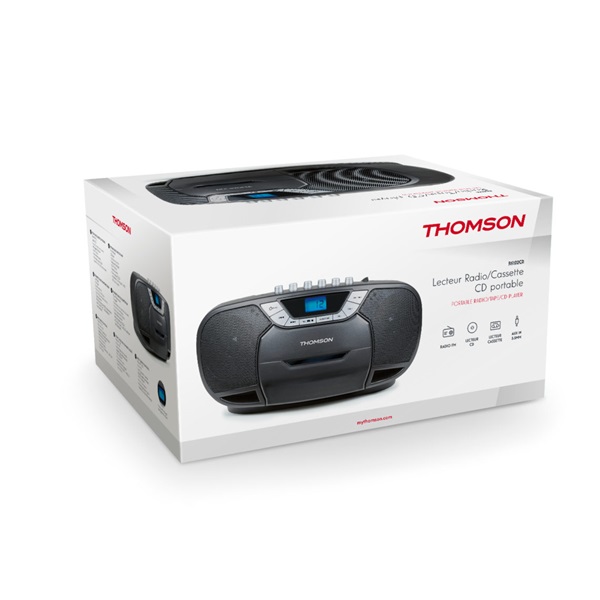 Thomson RK102CD hordozható fekete CD-s rádió