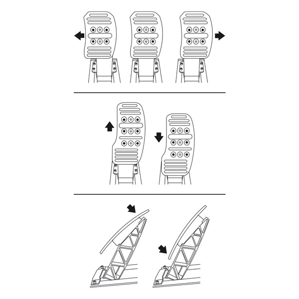 Thrustmaster 4060056 T3PA Add-On hármas pedálsor