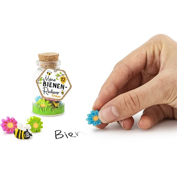 Trendhaus Meine Bienenfreunde 12 db-os radír üvegben