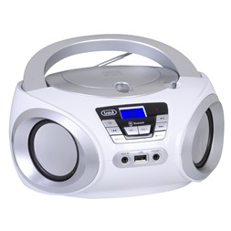 Trevi CMP 544BT hordozható fehér Bluetooth/FM/USB/AUX/CD boombox