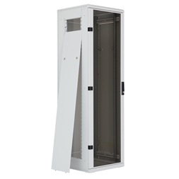 Triton 19" 15U 600x600 mm Biztonsági üvegajtóval, teherbírás 800kg, szürke álló rack szekrény