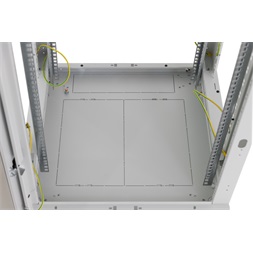 Triton 19" 15U 600x800 mm Biztonsági üvegajtóval, teherbírás 800kg, szürke álló rack szekrény