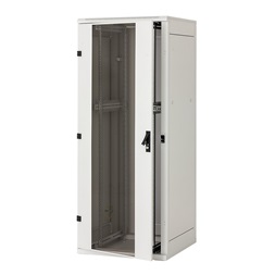 Triton 19" 22U 800x1000 mm Biztonsági üvegajtóval, teherbírás 800kg, szürke álló rack szekrény