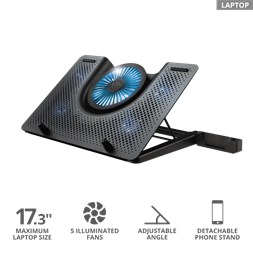 Trust GXT 1125 Quno Notebook Cooling Stand gamer hűtőpad