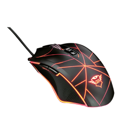 Trust GXT 160 Ture Illuminated fekete gamer egér