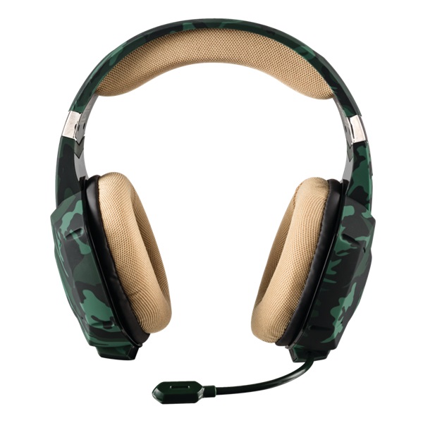 Trust GXT 322C Carus dzsungel álcafestéses gamer headset