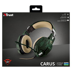 Trust GXT 322C Carus dzsungel álcafestéses gamer headset