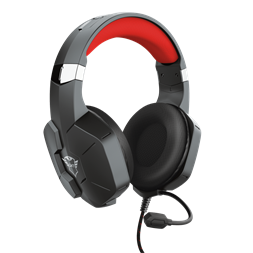 Trust GXT 323 Carus fekete gamer headset