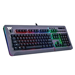 Ttesports Level 20 RGB Titanium (blue switch) US USB gamer billentyűzet