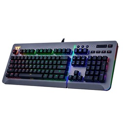 Ttesports Level 20 RGB Titanium (blue switch) US USB gamer billentyűzet