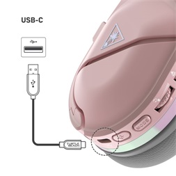 Turtle Beach TBS-2380-05 Stealth 600 Gen2 Max vezeték nélküli rózsaszín gamer headset