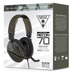 Turtle Beach TBS-6455-02 Recon 70 zöld terepszínű gamer headset