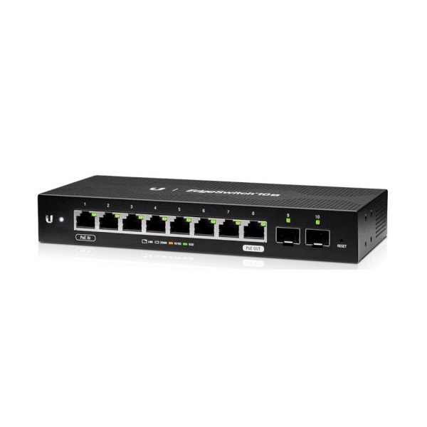 Ubiquiti ES-10X Edgeswitch 10X 8GbE LAN 2xGbE SFP port managed switch