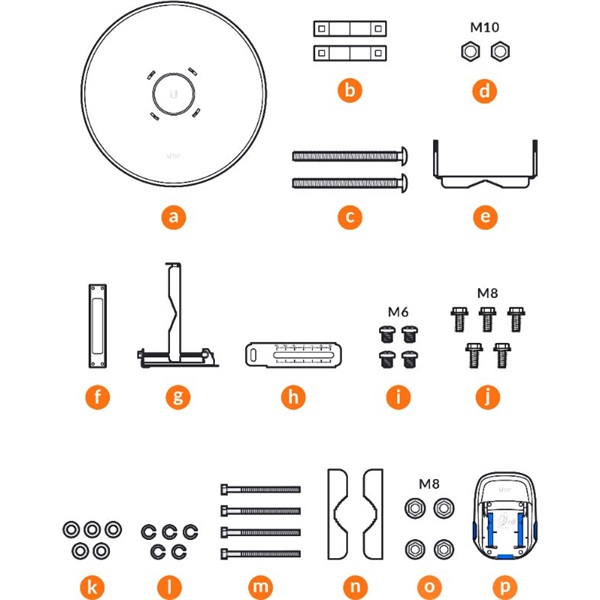 Ubiquiti UISP-Dish 5GHz 30dBi parabola antenna