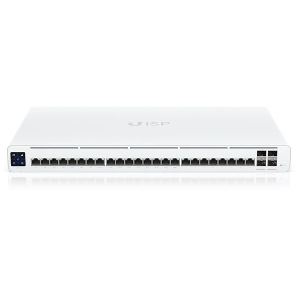 Ubiquiti UISP-S-Pro 24xGbE LAN 16xPoE 4x10G SFP+ port L2 menedzselhető PoE switch