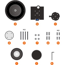 Ubiquiti UVC-AI-360 UniFi 5MP mennyezeti kültéri/beltéri fekete PTZ fisheye IP kamera