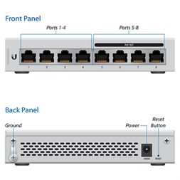 Ubiquiti UniFi Switch 8xGigabit Ethernet port, 4xPoE Out, 60W