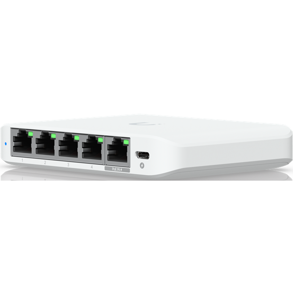 Ubiquiti UniFi USW-Flex-2.5G-5 Flex Mini 2.5G 5x2.5GbE Multi-Giga LAN port Switch