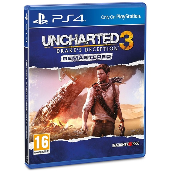 Uncharted 3: Drakes Deception Remastered PS4 játékszoftver